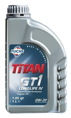 Моторное масло Fuchs TITAN GT1 LONGLIFE IV 0W-20, 1л (Fuchs: 601205156)